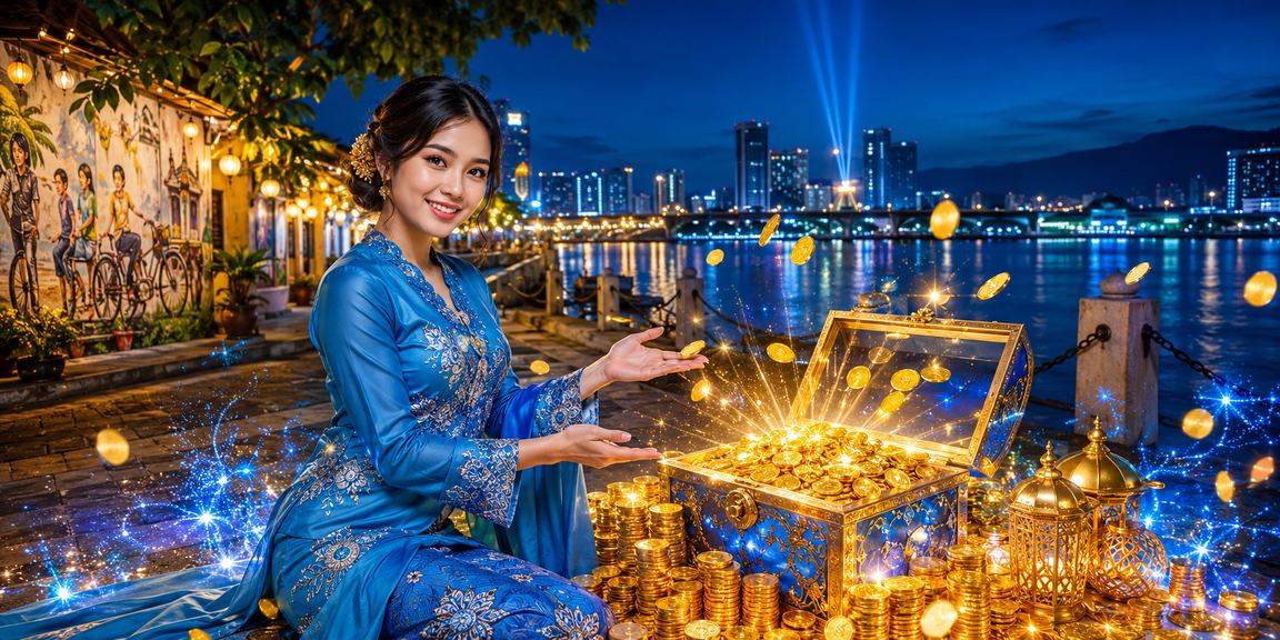 Pengguna wanita di Penang berpakaian baju kurung menikmati promosi kasino dalam talian